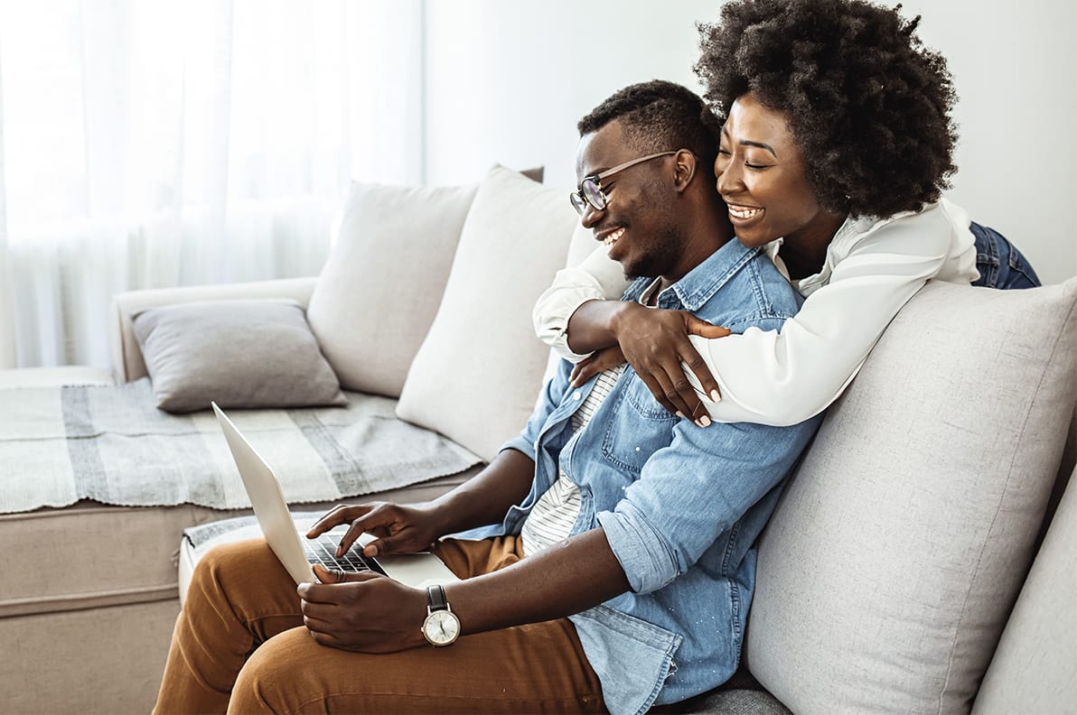 couple on laptop